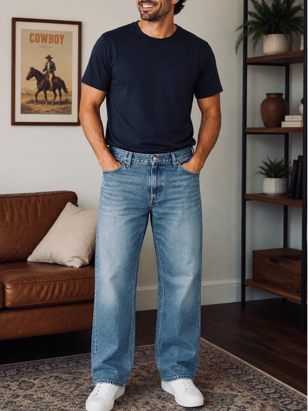 Vintage Paco Men’s JeansRelaxed Blue Jeans for Men W36 L31